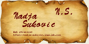 Nadja Šuković vizit kartica